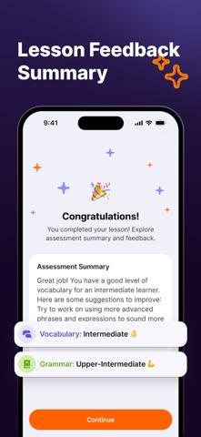 JustSpeak – AI English Tutor iPhone screenshot