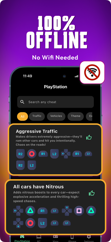 Cheat Codes for GTA 5 Freeflow screenshot 2