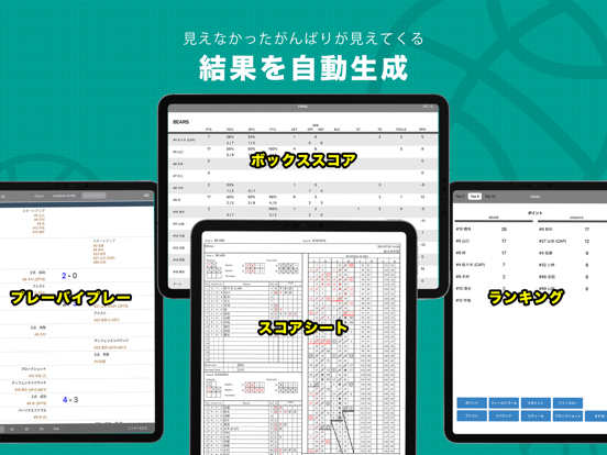 HOOP J バスケットボール スコア のスクリーンショット