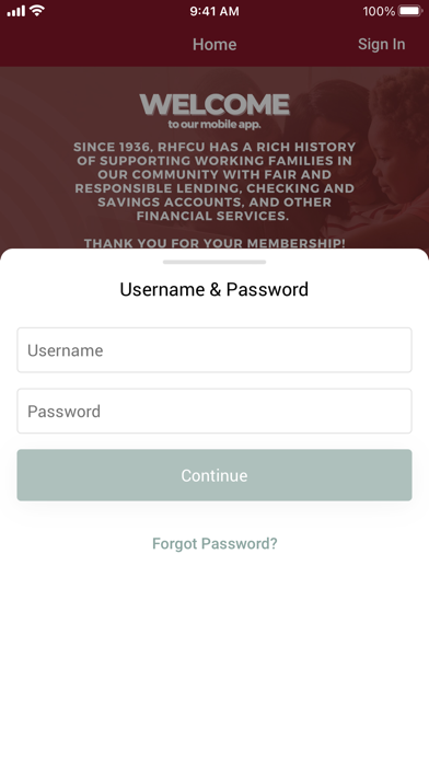 Richmond Heritage FCU Screenshot
