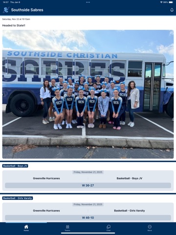 Southside Christian Athletics iPad screenshot