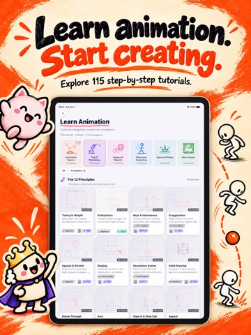 Flip 애니메이션: 2D 그리기 iPad screenshot 3