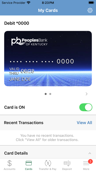 Peoples Bank of Kentucky Screenshot