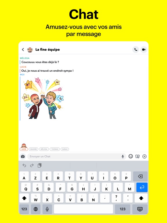 Snapchat : chats entre ami·e·s Screenshots