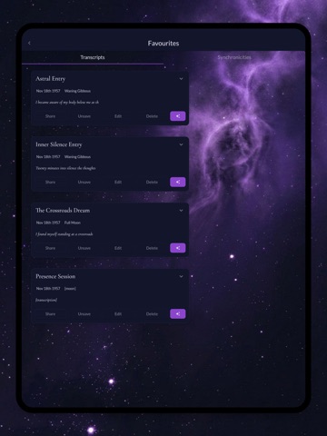 Sacred Diary iPad screenshot