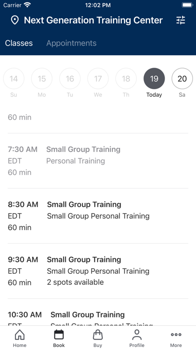 Next Generation Training Cntr Screenshot
