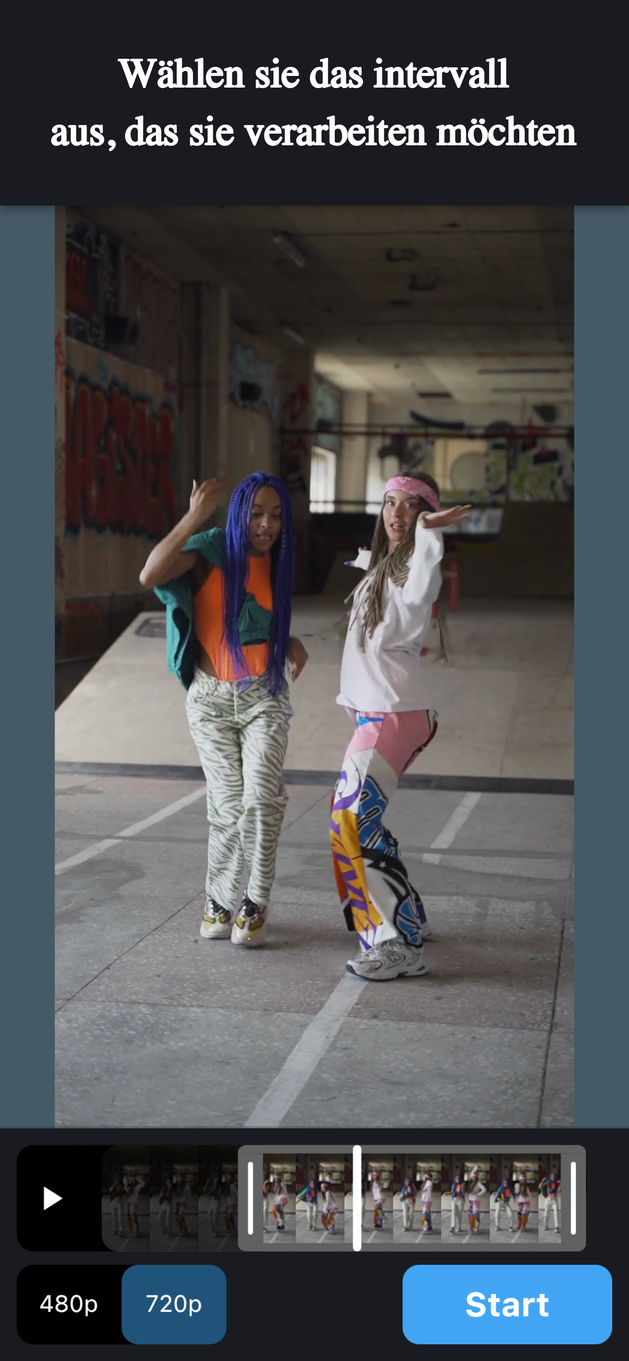CutVibe: Video Radiergummi