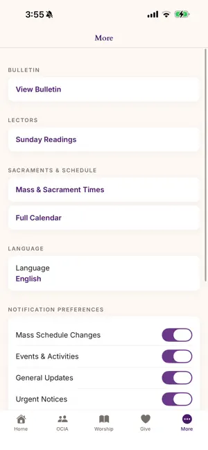 Franciscan Chapel Center screenshot 1