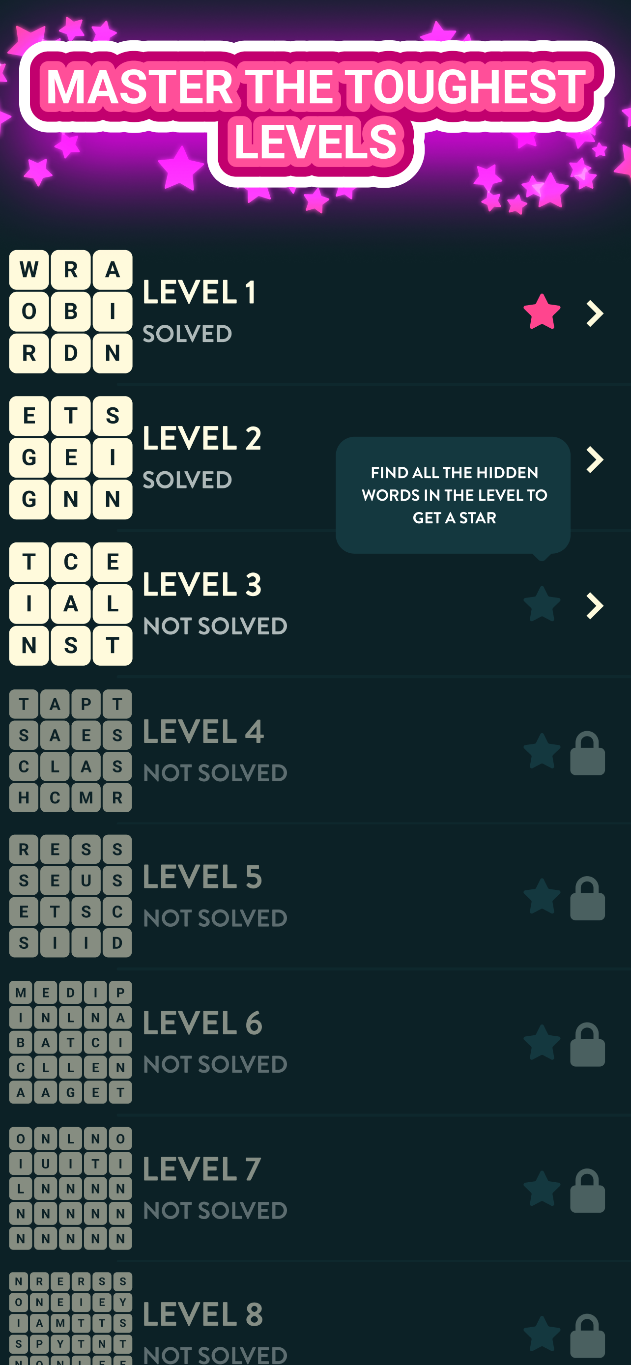 WordBrain: classic word puzzle