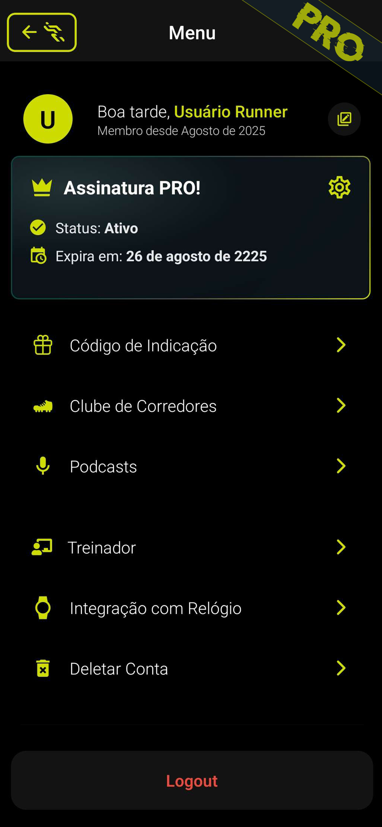 AI Runner - Treino de Corrida