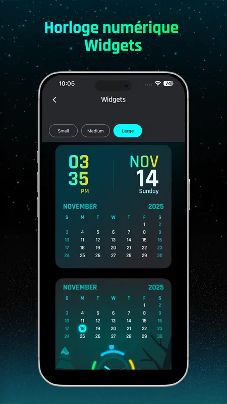 Horloge de nuit numérique néon screenshot 4 of 8