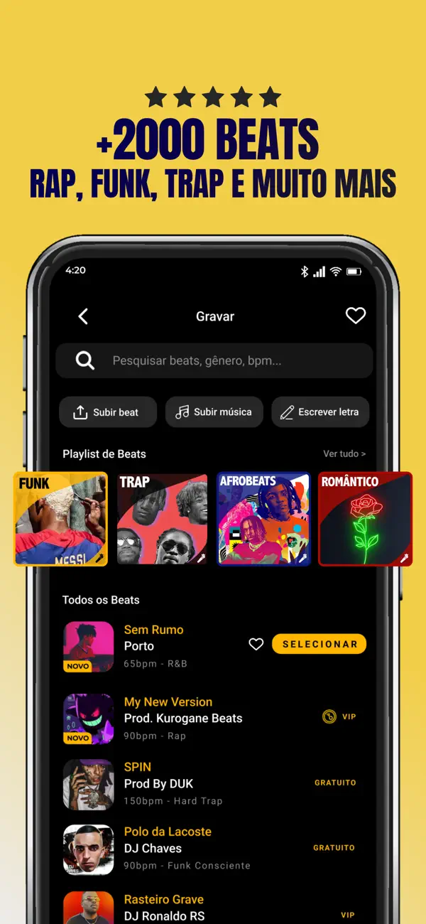 Screenshot #3 pour Murb: Grave Rap, Funk e Mais