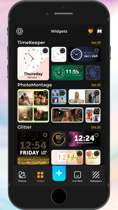 Icon, Widgets & Themes Screenshot