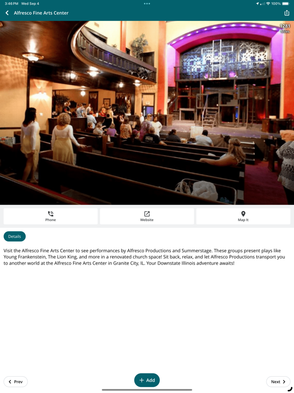 Discover Downstate Illinois iPad screenshot 4 - Travel app