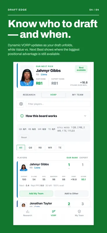 Draft Edge - Fantasy Football screenshot 4 of 4