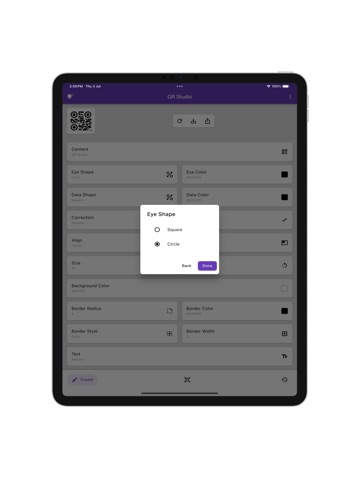 QR Studio ‎ iPad screenshot