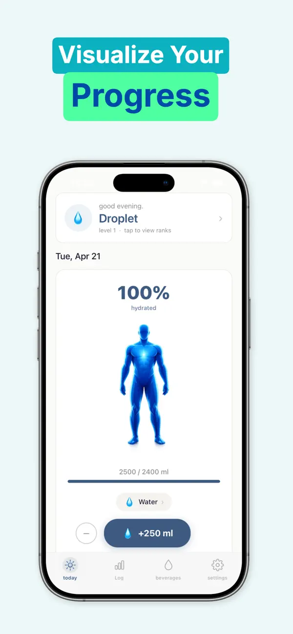 Screenshot #3 pour AquaBody: Suivi d'Hydratation