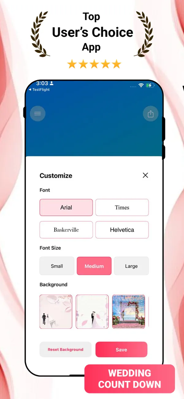 #1. Wedding Countdown Timer (iOS) Ved: techguardian