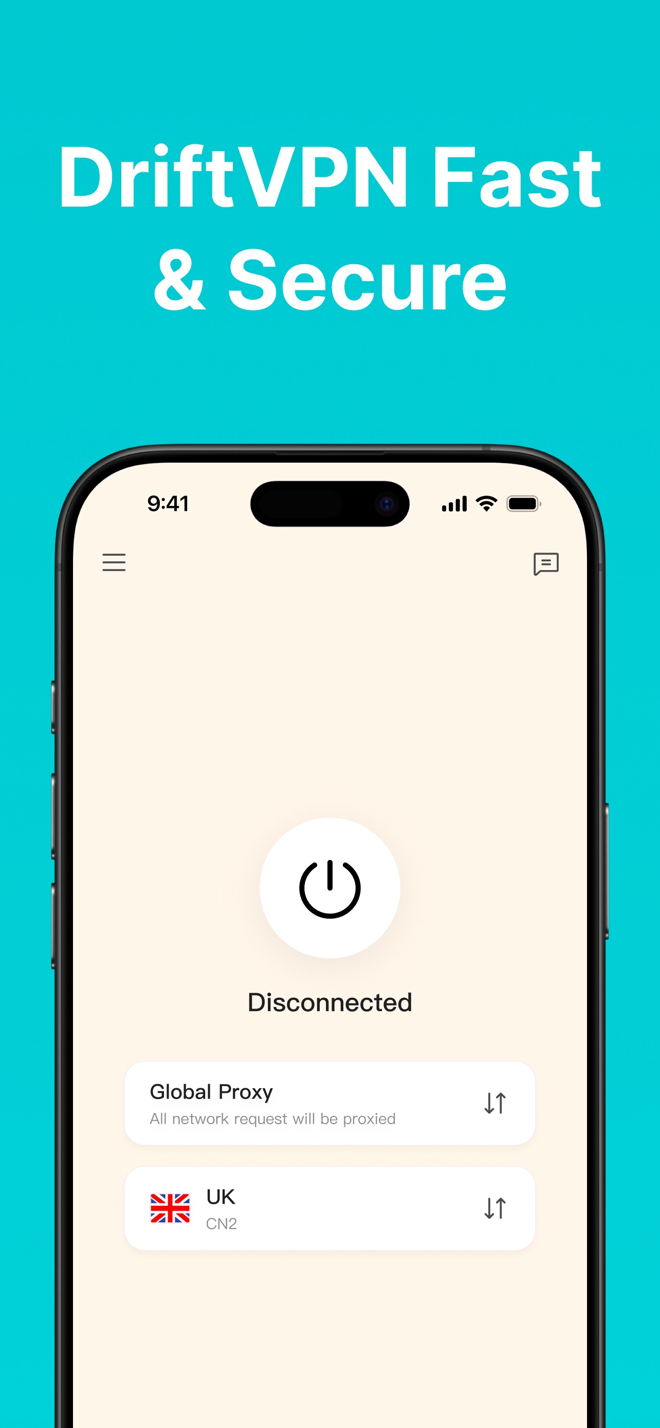 DriftVPN — Fast & Secure VPN screenshot 1