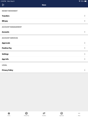 Hanover Business Mobile iPad screenshot