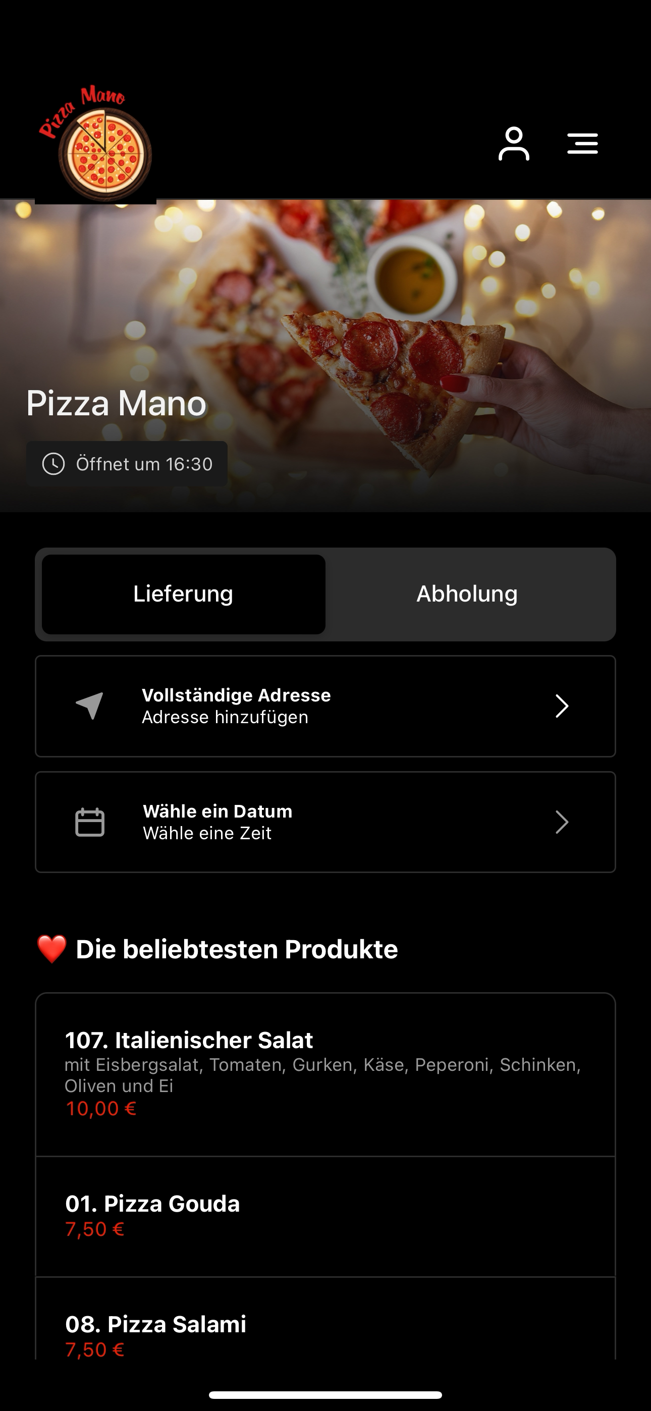 Pizza Mano screenshot 3