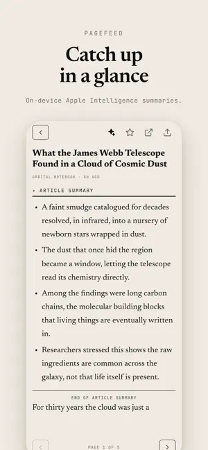 PageFeed screenshot 3
