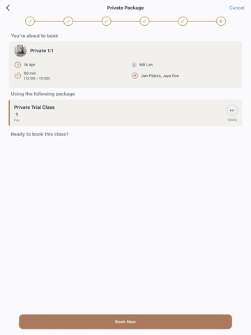 Jian Pilates iPad screenshot