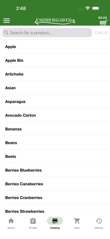 United Salad Checkout Screenshot 3 of 5
