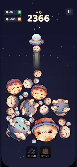 Cosmo Pop: Merge Planets screenshot 1