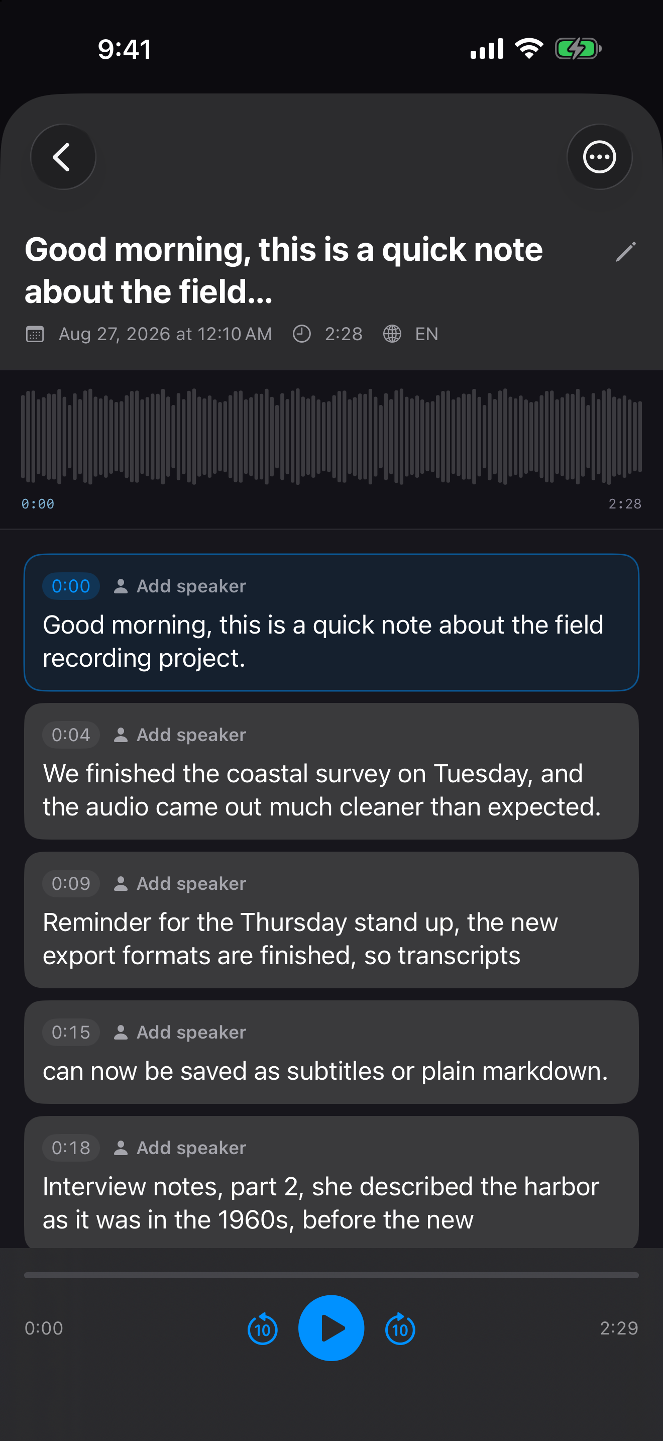 Whisperkit screenshot 2