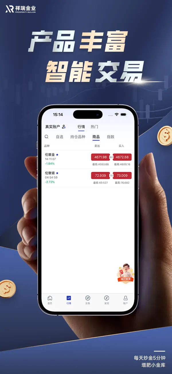 祥瑞金业-黄金贵金属投资炒黄金 截图 3