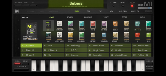 KORG iM1 Screenshot