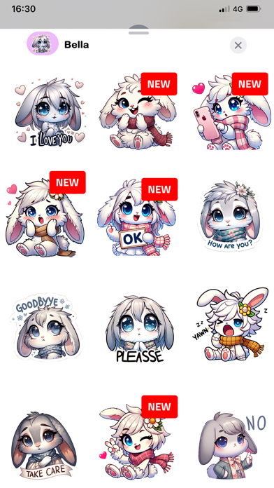 Screenshot #2 pour Bella, Cute Chibi Stickers