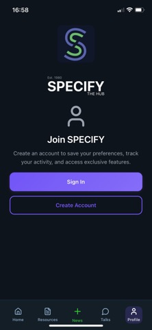 SpecifyHub screenshot