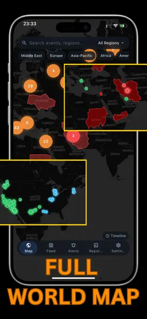 AI World Monitor: Live Map screenshot 2