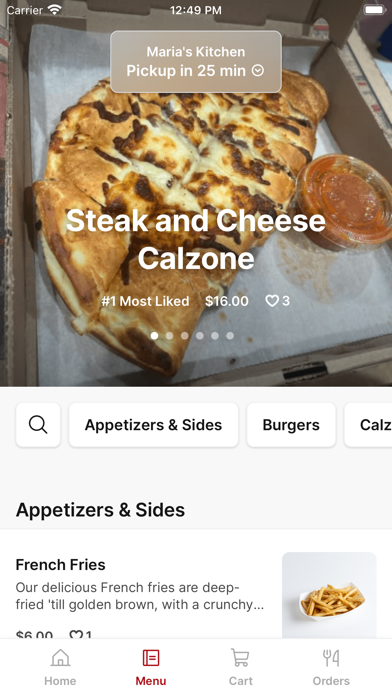 Maria's Kitchen To Go iPhone screenshot 2 - Food & Drink app