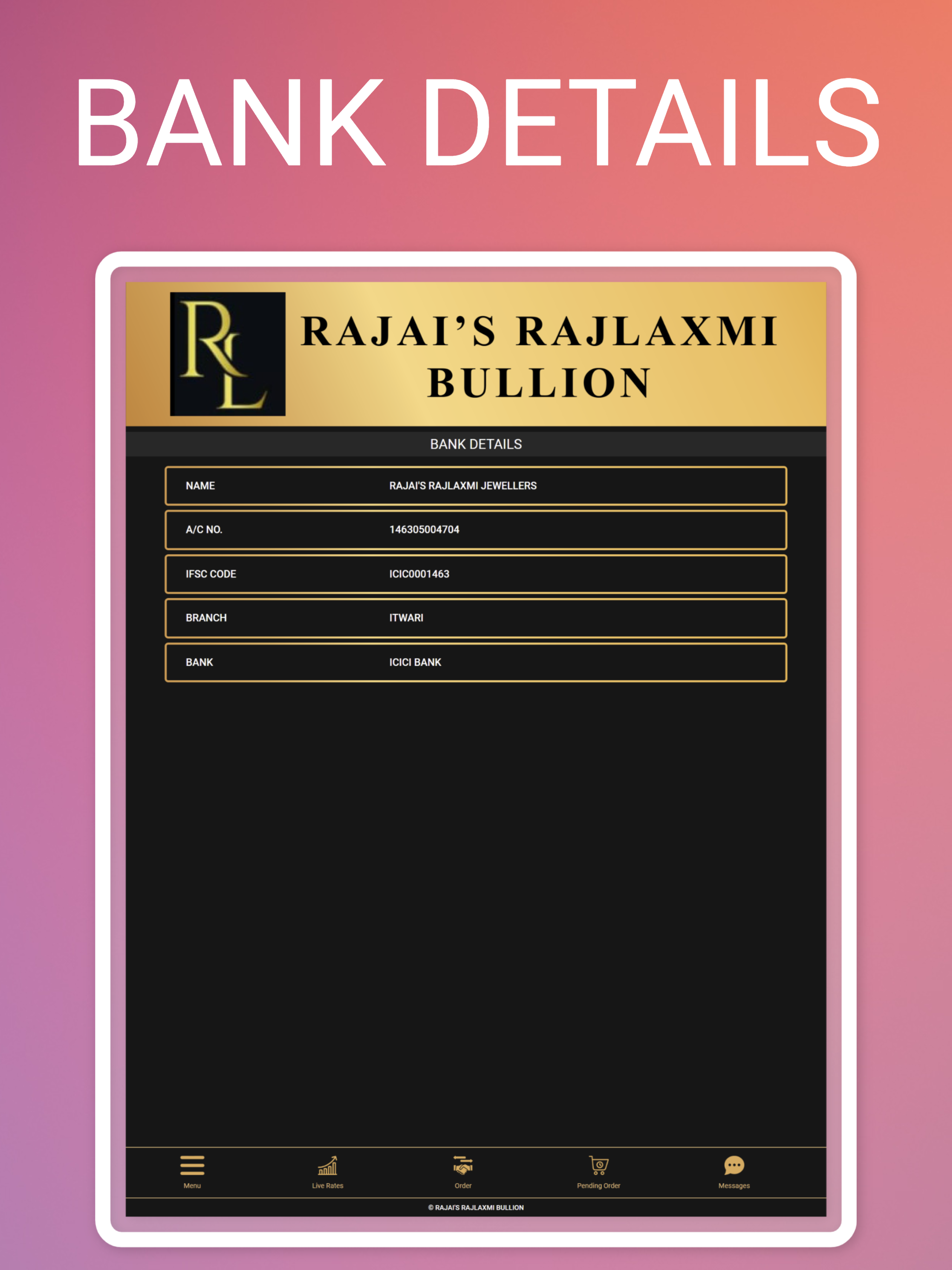Rajai Rajlaxmi Bullion screenshot 16