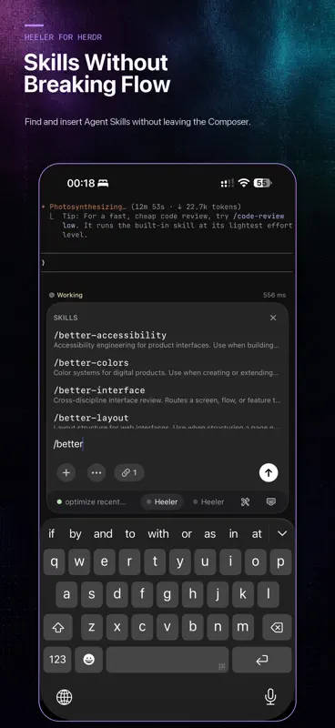Heeler for herdr screenshot 7 of 9