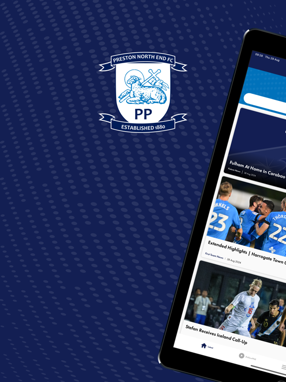 Preston North End FC iPad screenshot 1 - Sports app