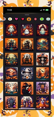Halloween Sticker Jam app screenshot 2