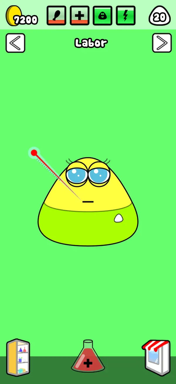 Pou iPhone Spiel Screenshot 3 – Spiele