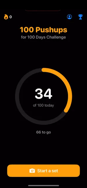 PushupPal: 100 Challenge screenshot 1