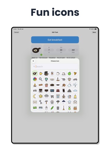 Visual Schedule Daily Routine iPad screenshot