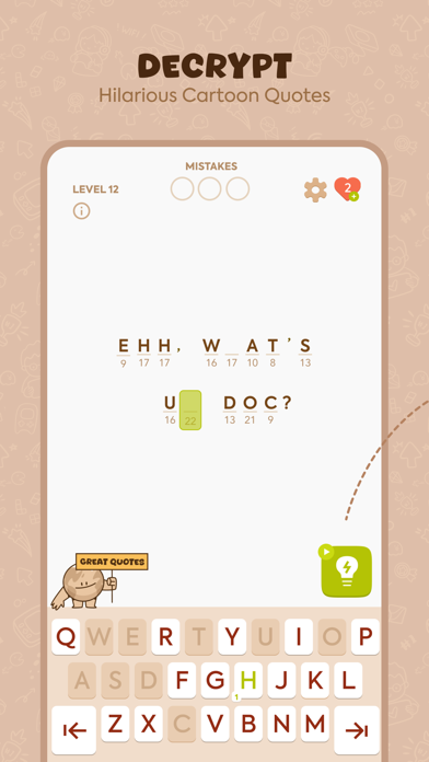 Cryptogram: Number & Word Game Screenshot