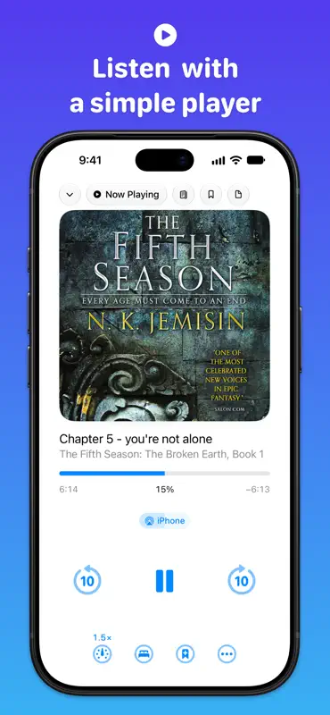 Every Word: Audiobook Player screenshot 2 of 7