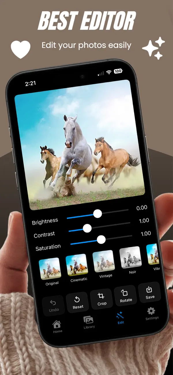 Screenshot #3 pour Pikoo: Modern Photo Editor