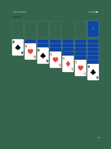 Just A Solitaire iPad screenshot