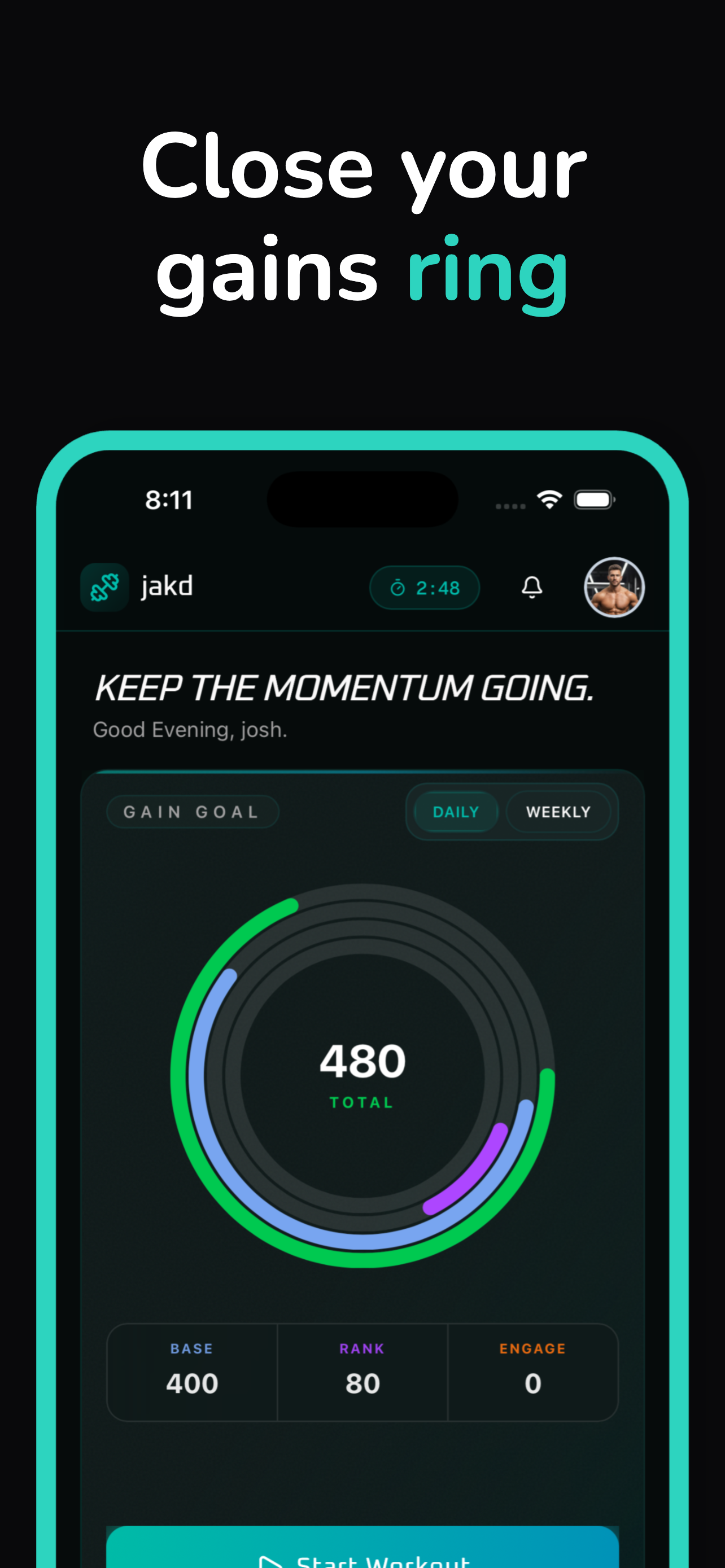 Jakd: Workout Tracker screenshot 8