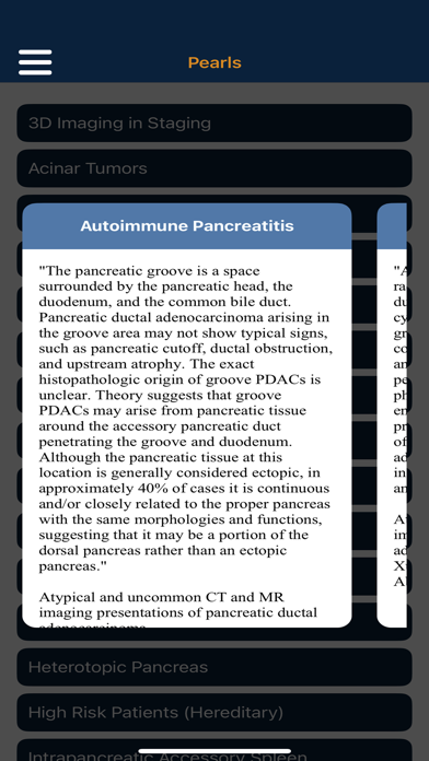 CTisus Pancreas Compendium iPhone screenshot 9 - Medical app