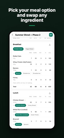 Coachbase Meal Plan Screenshot 2 of 5